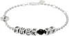 Stolen Girlfriends Club Silver No Apologies Bracelet In Silver/onyx