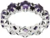 Stolen Girlfriends Club Silver Punk Rose Eternity Ring In Silver