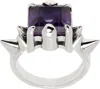 Stolen Girlfriends Club Silver Punk Rose Ring In Silver