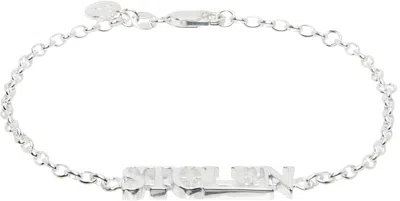 Stolen Girlfriends Club Silver 'stolen' Bracelet In Sterling Silver