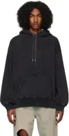 Stolen Girlfriends Club Ssense Exclusive Black Hoodie In Aged Charcoal