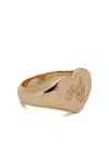 Stolen Girlfriends Club Warm Welcome Heart Ring In Gold
