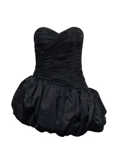 Stolen Stores Balloon Draped Mini Dress In Black