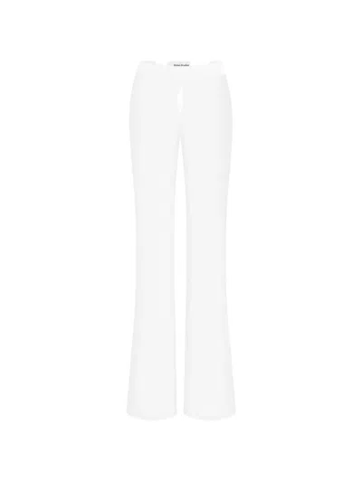 Stolen Stores Low-waist Flared Trousers In White