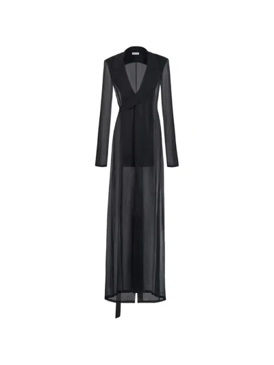 Stolen Stores Sheer Wrap Lightweight Coat In Black