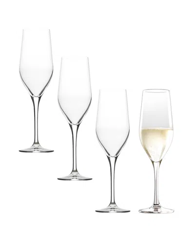Stolzle Lausitz Grand Epicurean Champagne Flutes, Set Of 4 In Crystal