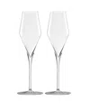 Stolzle Lausitz Highlight Led Champagne Flutes, Set Of 2 In Crystal