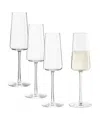 Stolzle Lausitz Power Champagne Flutes, Set Of 4 In Crystal