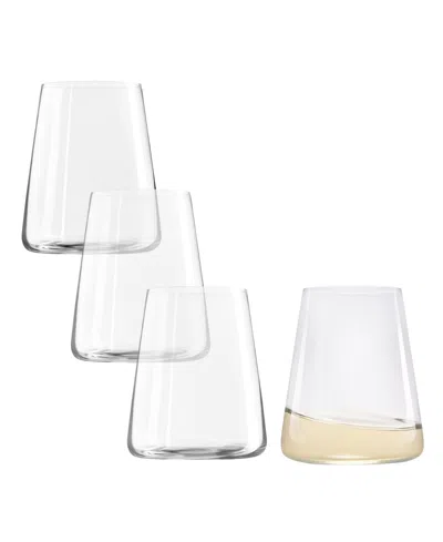Stolzle Lausitz Power Wine Stemless, Set Of 4 In Crystal