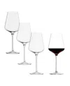 Stolzle Lausitz Quatrophil Bordeaux Glasses, Set Of 4 In Crystal