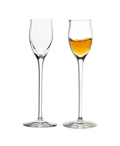 Stolzle Lausitz Quatrophil Grappa Liqueur Glasses, Set Of 2 In Crystal