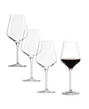 Stolzle Lausitz Quatrophil Bordeaux Glasses, Set Of 4 In Crystal