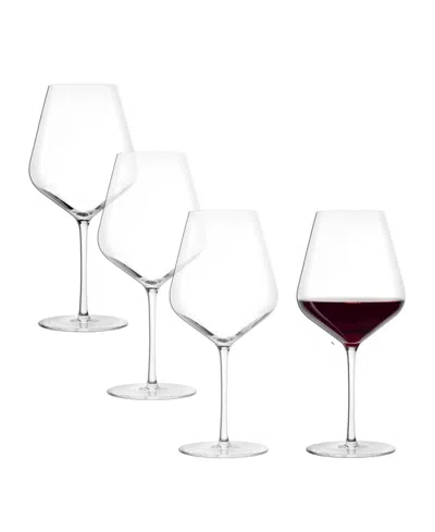 STOLZLE LAUSITZ STARLIGHT BURGUNDY GLASSES, SET OF 4