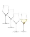 Stolzle Lausitz Starlight Wine Glasses, Set Of 4 In Crystal