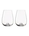 Stolzle Lausitz Vulcano Tumblers, Set Of 2 In Crystal