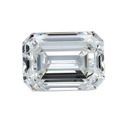 Pre-owned Stone 1.01ct Emerald Cut Diamond In Multicolor