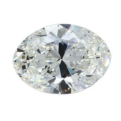 Pre-owned Stone 1.21ct Oval Brilliant Diamond In Multicolor