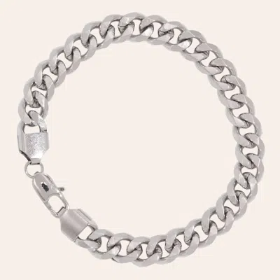 Stone & Spur Men's Stainless Steel Curb Chain Bracelet In Silver