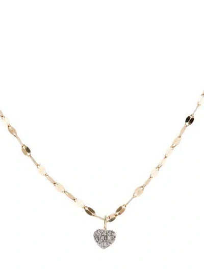 Pre-owned Stone And Strand 10k Diamond 'small Heart Of The Matter' Pendant Necklace, 16" In Multi