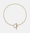 Stone And Strand 10kt Gold Bracelet With Diamonds In Gold