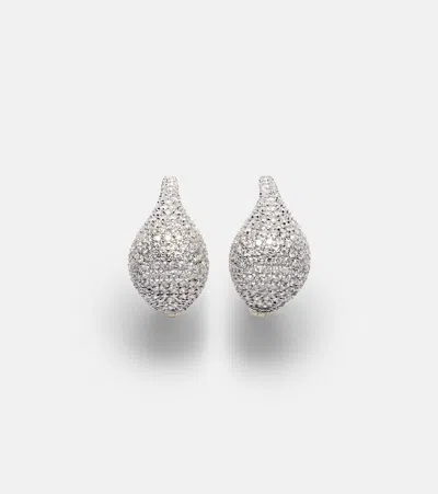 Stone And Strand 10kt Gold Hoop Earrings With Diamonds