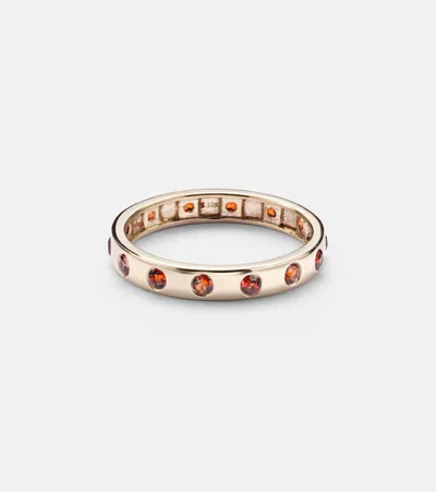 Stone And Strand 10kt Gold Ring With Garnet