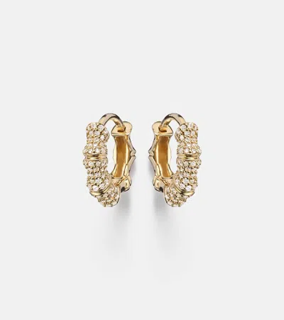 Stone And Strand 14kt Gold (585/1000) Earrings With Diamonds