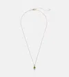 Stone And Strand 14kt Gold Chain Necklace With Tourmaline In Gold