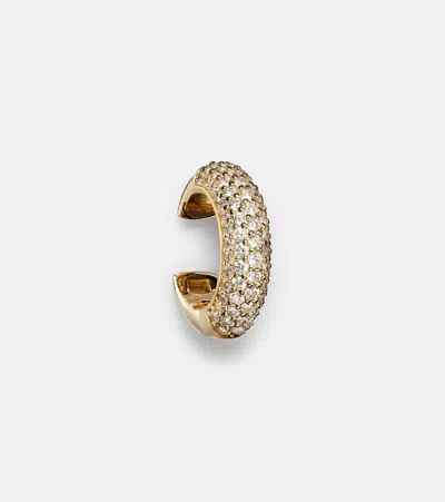 Stone And Strand 14kt Gold Ear Cuff With Diamonds