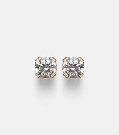 Stone And Strand 14kt Gold Earrings With Diamonds