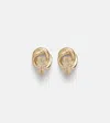 Stone And Strand 14kt Gold Earrings With Diamonds In Gold