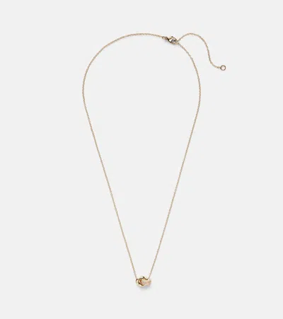 Stone And Strand 14kt Gold Necklace With Diamonds