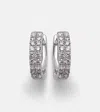Stone And Strand 14kt White Gold Earrings With Diamonds In Silver