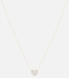 STONE AND STRAND ALL MY HEART 10KT YELLOW GOLD NECKLACE WITH DIAMONDS