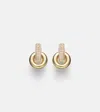 Stone And Strand Buoy 14kt Gold Huggie Earrings With Diamonds In Gold
