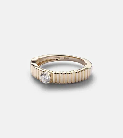 Stone And Strand Cher 14kt Gold Ring With Diamonds