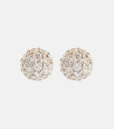 Stone And Strand Dainty Mirror Ball 10kt Gold Earrings With Diamonds
