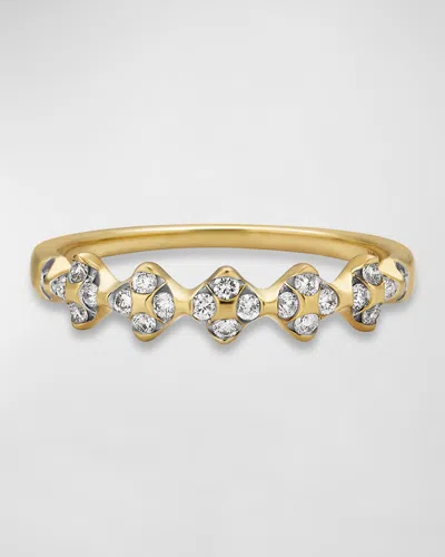 Stone And Strand Diamond Flowers 10k Gold Ring In Yellow Gold