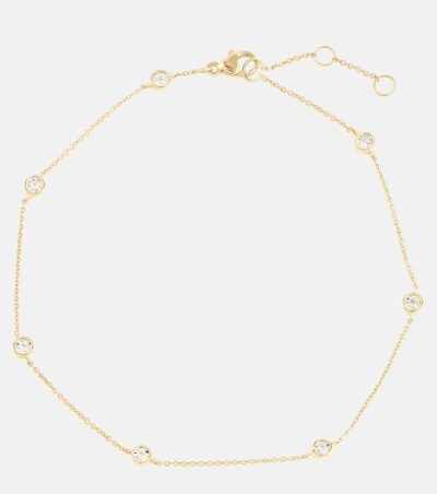 Stone And Strand Diamonds By The Dozen 10kt Gold Anklet With Diamonds