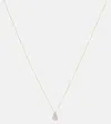 Stone And Strand Droplet 14kt Gold Pendant Necklace With Diamonds In Gold