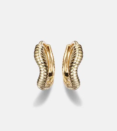 Stone And Strand Freddie 14kt Gold Huggie Earrings