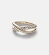 Stone And Strand Glitterati Kiss 14kt Gold Ring With Diamonds In Gold