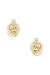 Stone And Strand Gold Forme Dainty Knot Stud Earrings