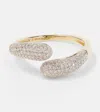 Stone And Strand Hug 14kt Gold Ring With Diamonds In Gold
