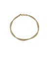 Stone And Strand Interwoven Gold Bracelet