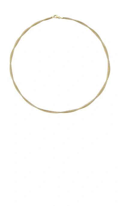 Stone And Strand Interwoven Gold Necklace