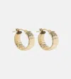 STONE AND STRAND LE GROOVE 14KT GOLD HOOP EARRINGS