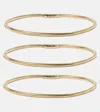 Stone And Strand Liquid Gold Stretch 14kt Gold Bracelet In Gold