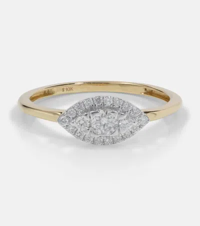 Stone And Strand Muse 10kt Gold Ring With Diamonds