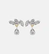 Stone And Strand Muse Drop 10kt Gold Earrings With Diamonds In Gold